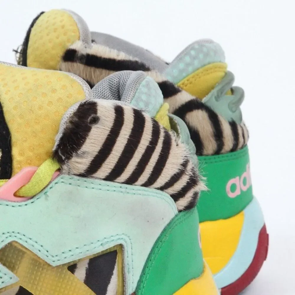 Adidas Jeremy Scott JS Streetball Zebra Multicolor Q23513 High Top Size 5.5 Men